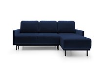 Hamiel L-shaped extendable corner sofa with universal container (Fabric: Solo 263)