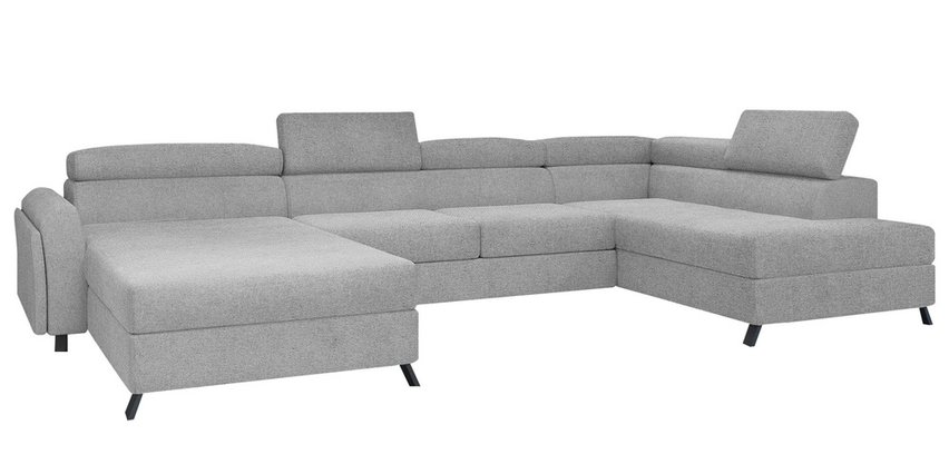 Corner sofa with sleeping function Matoaka (Fabric: Grande 81, Side: Right)