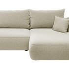 Foggi Melody 14 L-shaped corner sofa with sleeping function with right-hand chenille container