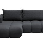 Ombo Storm 99 L-shaped corner sofa with sleeping function with a container in easy-to-clean braided fabric, left-hand side