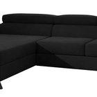 Melegueta corner sofa bed (Fabric: Matt Velvet 99, Side: Left)