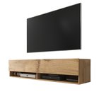 Wander TV cabinet 140 cm (Wotan Oak, LED)