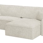 Corner sofa with sleeping function Picatti Melody 14 L-shaped with boucle container universal