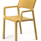 Trill Nardi garden chair with armrests made of certified yellow material