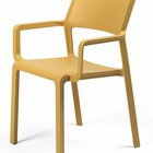 Trill Nardi garden chair with armrests made of certified yellow material