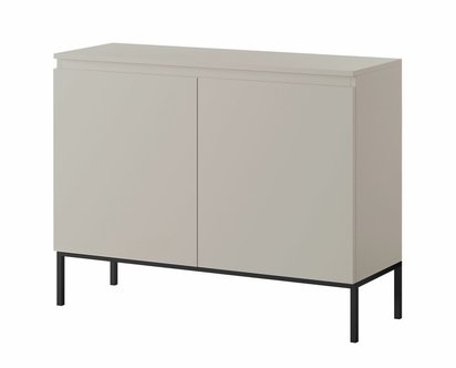 Bemmi two-door chest of drawers 100 cm Beige