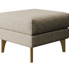 Calmino Raven 28 footstool, beech legs