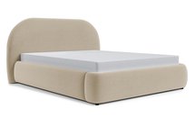 Upholstered bed 160x200 cm Ovo with Castel 15 storage, metal frame, gas lift, easy-to-clean velvet