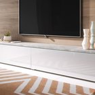 Kane TV cabinet 180 cm (Couleur de variante: Concrete / White Gloss, Éclairage: Non)