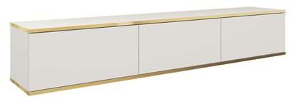 Mucalma TV cabinet 175 cm white with gold inserts RTV175B