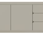 Oro chest of drawers 154 cm with three drawers cashmere