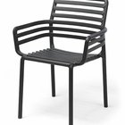 Doga Nardi garden chair with armrests made of certified anthracite material