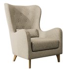 Chaise longue Calmino Raven, 28 pieds en hêtre