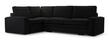 Figline L-shaped corner sofa with sleeping function with container Lincoln 100 corduroy left-hand side