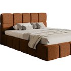 Upholstered bed 160x200 cm Cloudy with storage, copper Toronto 06