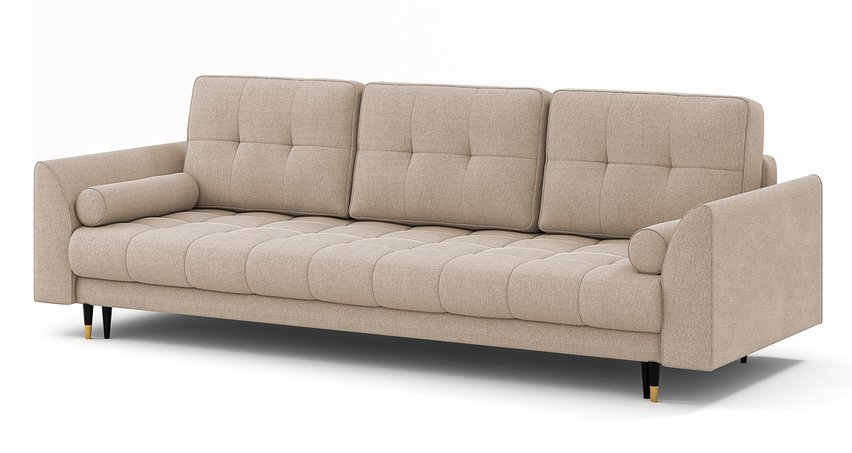 Agriano three-seater sofa with storage Storm 06 easy-clean chenille