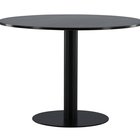 Hourine round dining table 106x106 cm marble/black base