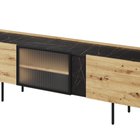 Marmo TV cabinet, three doors, 164 cm, Artisan oak/San Sebastian