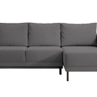 Rodario mini corner sofa with sleeping function and Castel 93 right-handed bedding container