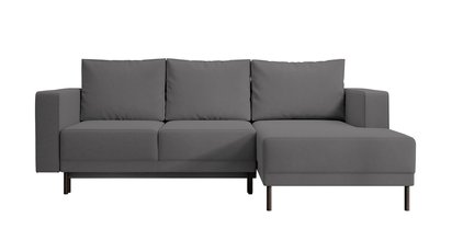 Rodario mini corner sofa with sleeping function and Castel 93 right-handed bedding container