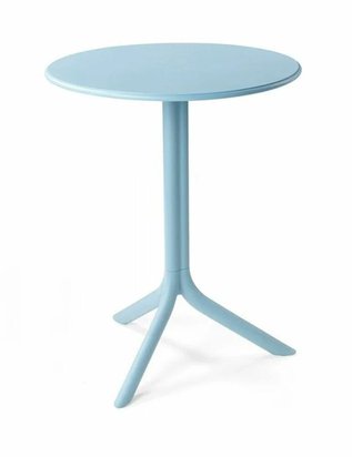 Spritz Nardi round garden table, 60 cm, made of certified light blue material