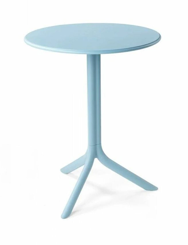 Spritz Nardi round garden table, 60 cm, made of certified light blue material
