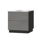 Monterry TV cabinet 50 cm with two drawers, gray