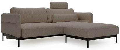 Solianero three-seater sofa with Melody 12 pouf