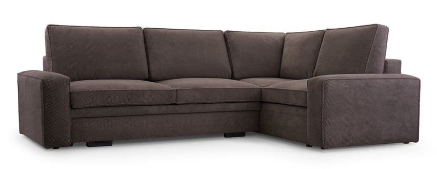 Figline L-shaped corner sofa with sleeping function with Onega 03 container in hydrophobic fabric, right-hand side