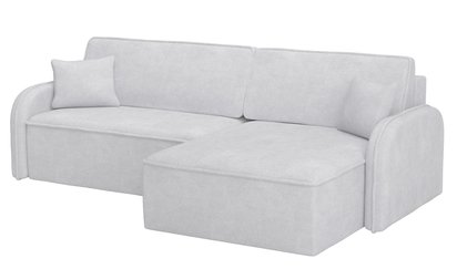 Corner sofa with sleeping function Picatti Amon 09 L-shaped with a container in hydrophobic fabric universal velour