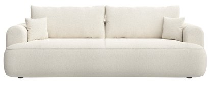 Ovo three-seater sofa bed with storage Sicuro 60 chenille