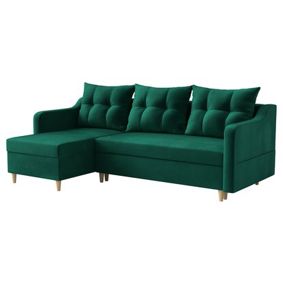 Corner sofa with sleeping function Bernial (Fabric: Kronos 19)