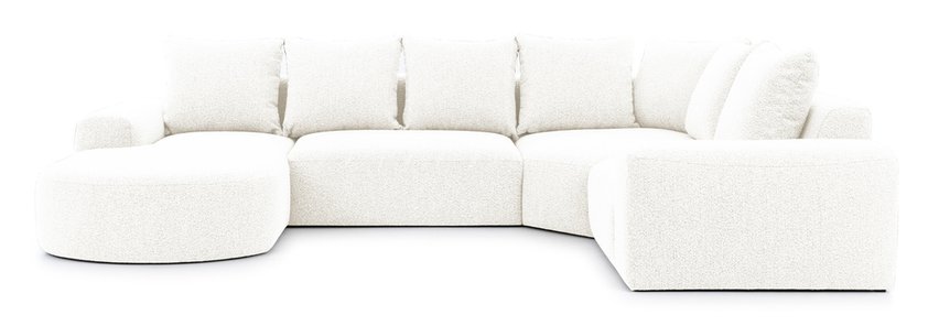 Castellina U-shaped modular corner sofa with backrest on the right Abriamo 4