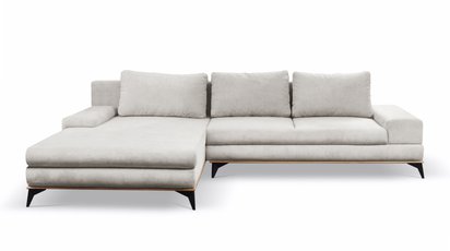 Corner sofa with sleeping function Stoverto (Fabric: Element 17, Side: Right)