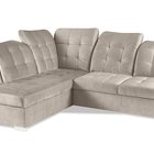 Malihini L-shaped corner sofa with sleeping function with container Element 17 velvet left-hand side