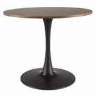 Amadeo dining table round top 90 cm walnut/matt black