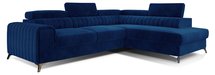 Corner sofa with sleeping function Negreiros (Fabric: Kronos 09, Side: Right)