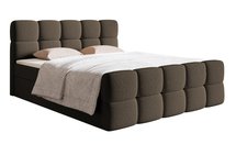 Continental bed 140x200 cm Cloudy with containers and Legend 07 boucle topper