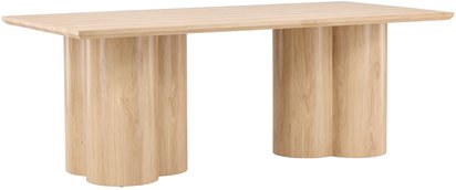 Convalder dining table 100x210 cm bleached oak