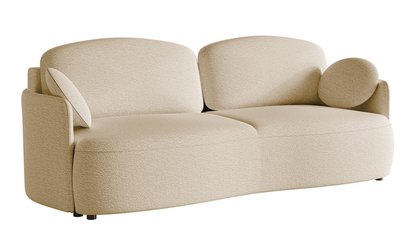 Raviolo three-seater sofa bed with Catch Me 02 boucle container