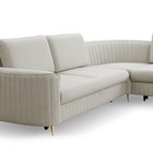 Corner sofa with sleeping function Pantano L-shaped with container (Fabric: Castel 04, Side: Left)