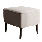 Vence Castel footstool 04 black legs