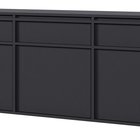 Evo three-door chest of drawers, hanging, 154 cm, black