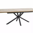 Extendable table Logan 160(200)x90 oak/matt black