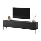 Bemmi TV cabinet, 175 cm, black with black legs