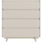 Wuwu chest of drawers with four drawers 101 cm grey-beige