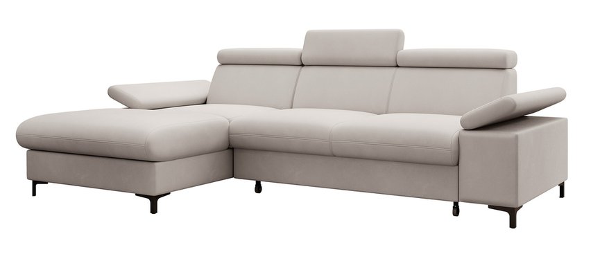 Millefolium Salvador 16 Agmamito left-sided L-shaped corner sofa with sleeping function with a container