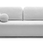 Lambina three-seater sofa with Abriamo 05 boucle container