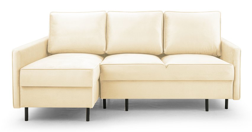 Corner sofa with sleeping function Rosilli L-shaped with container left side Monolith 04