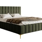 Upholstered bed 180x200 cm Szejlo with container, metal frame Raven 78 chenille